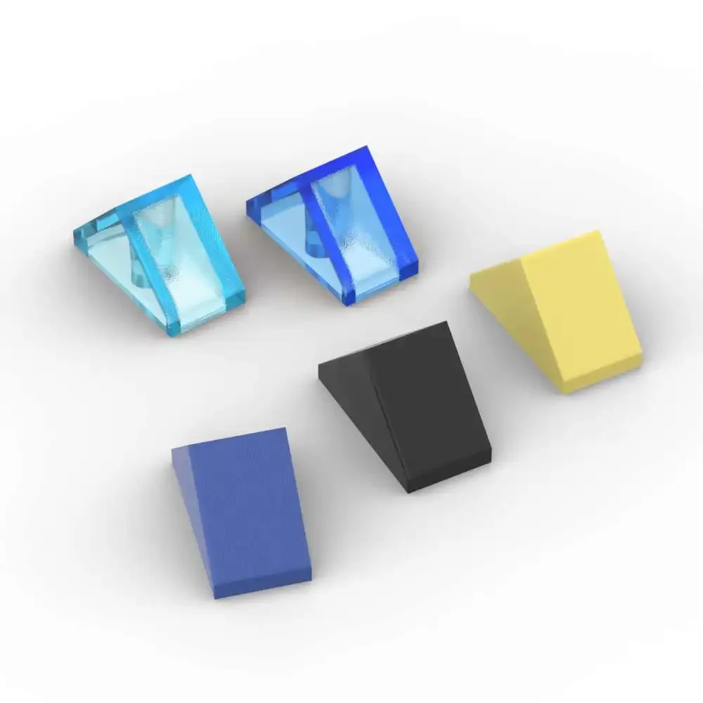 MOC 10 Piezas de Bloques de Construcción 3044 2x1 Inclinación 45, Kit de Bloques de Construcción de Casas con Espigas Inferiores, Juguetes Educativos de Partículas, Regalos de Cumpleaños para Niños