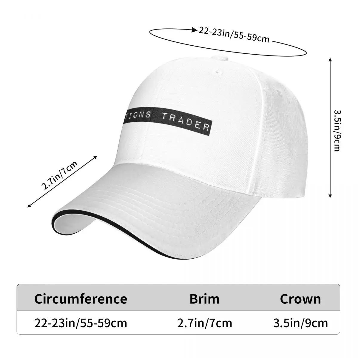 Options Trader Baseball Cap hiking hat Anime New In The Hat Military Cap Man Women's Golf Clothing Men's