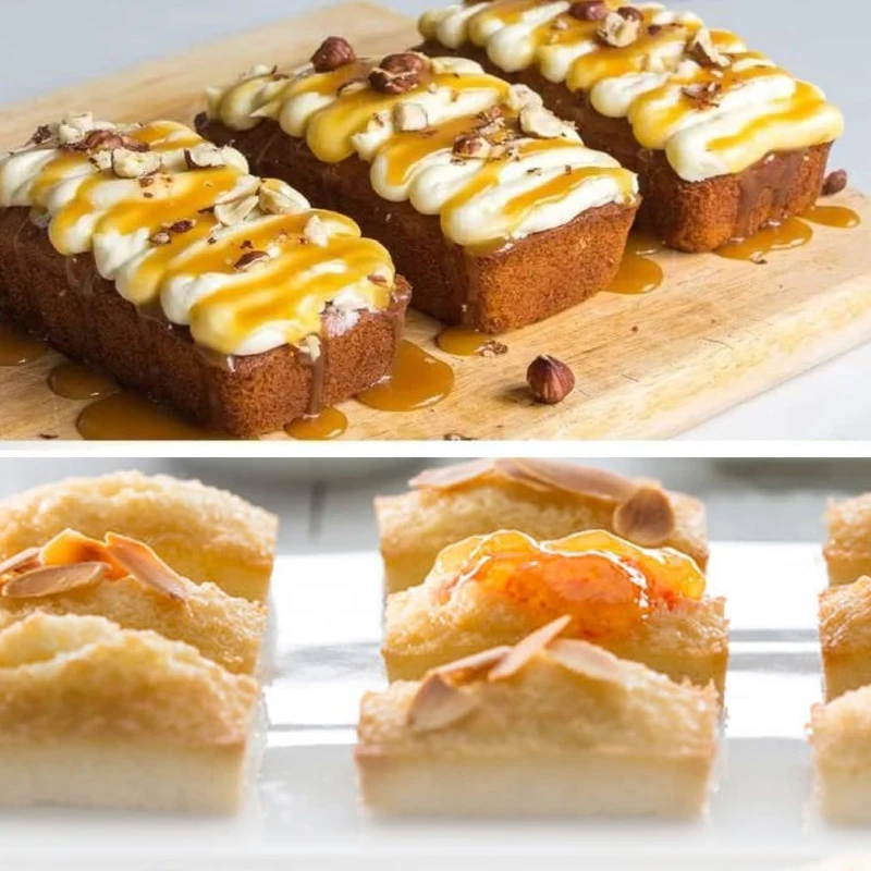 Silicone Mini Loaf Pans, Non-Stick Mini Bread Pans, 9 Cavities Silicone Bread Baking Mold, Perfect for Mini Loaf, Cake, Bread a