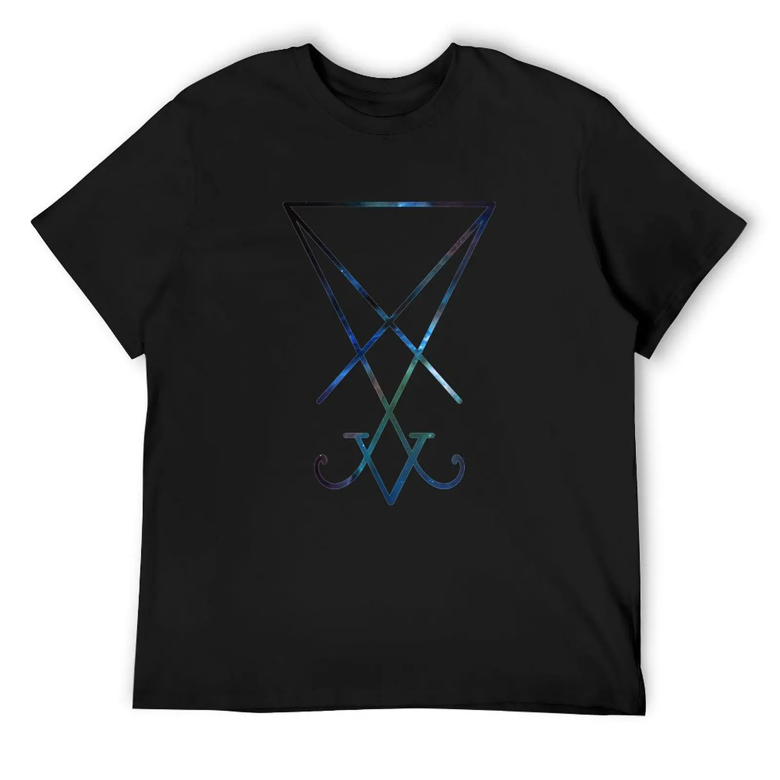 Sigil of Lucifer / Seal of Satan infused with Orion Nebula T-Shirt oversized t shirt anime figures mens big and tall t shirts