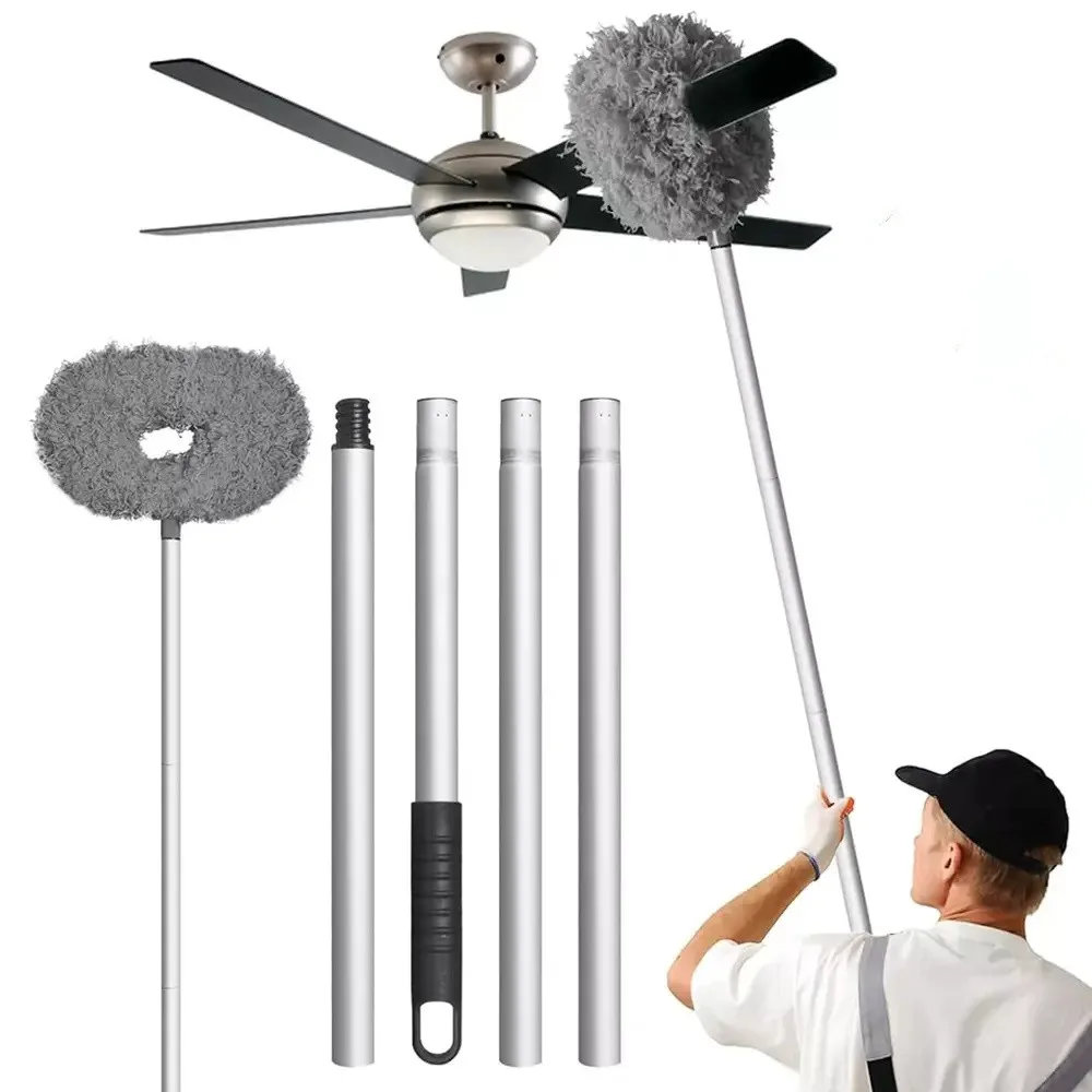 Ceiling Fan Blade Cleaner Duster Brush Washable for Wall Door Window Dust Removal Household Cleaning Tool