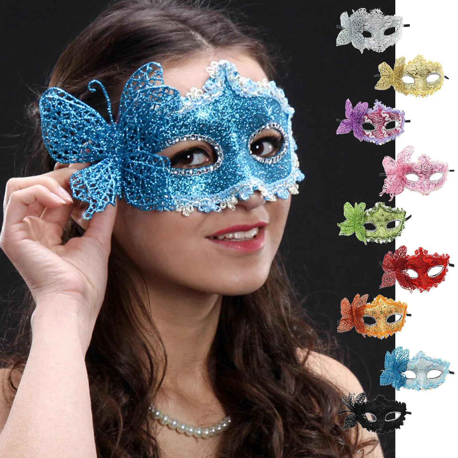 1PC Sexy Masquerade Wedding Party Mask Venetian Dance Party Half Face Mask Decoration Carnival Party Photo Booth Prop