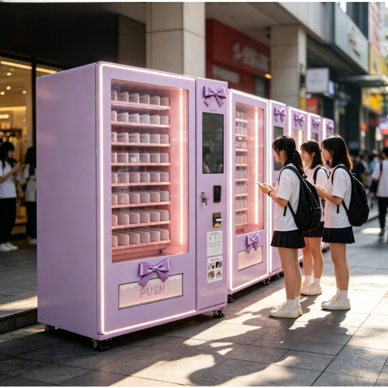 Customized Beauty Vending Machine Customized Size Adjustable Shelves Touch Screen Self‑service Dispenser for Retail Business