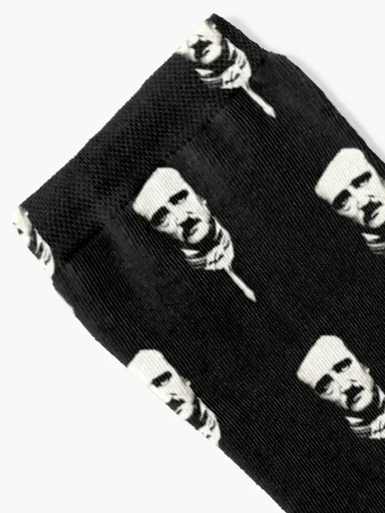 Edgar Allan Poe Portrait Pattern Socks luxury japanese fashion Socks Woman Men's