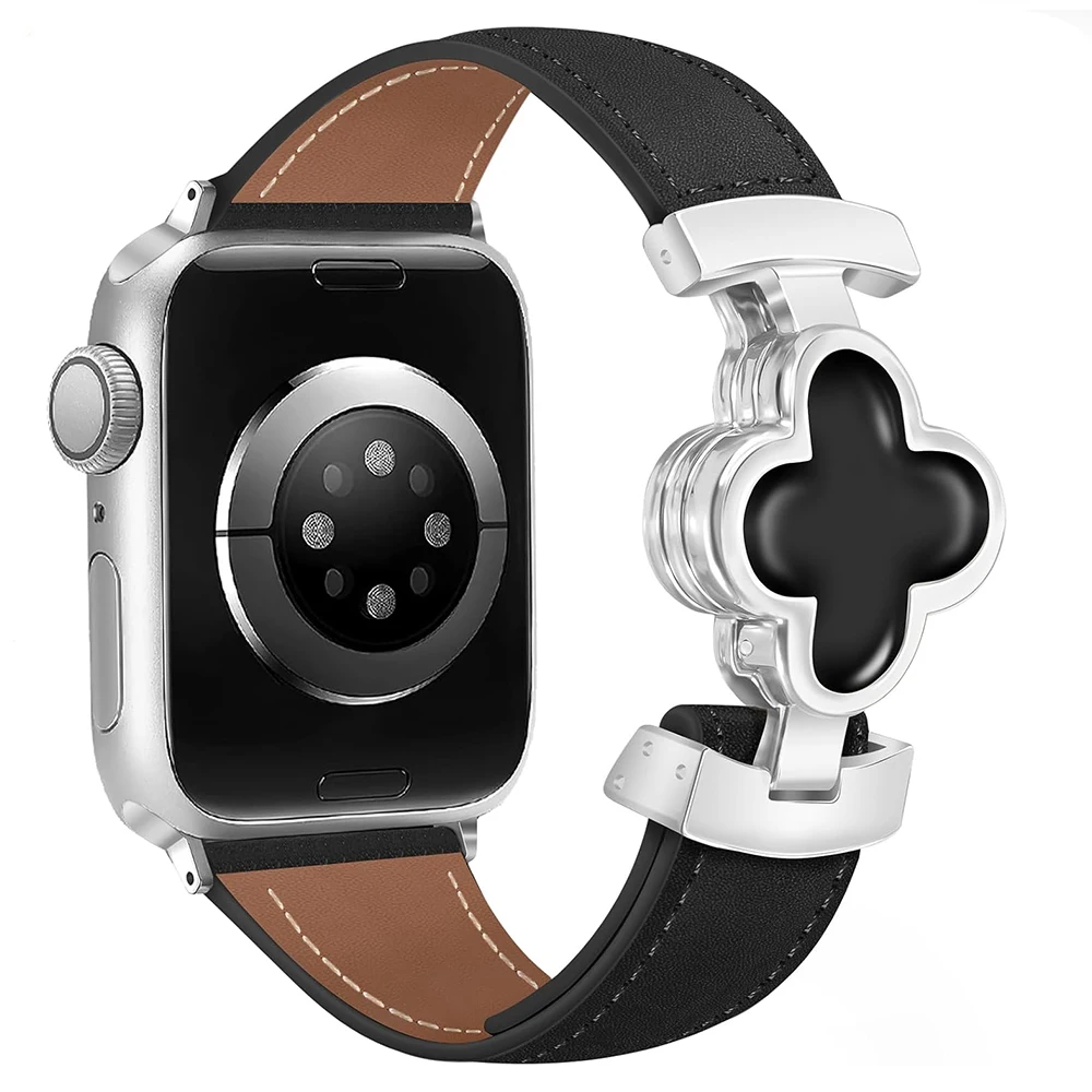 

Fashion Leather Strap For Apple Watch Band 49 44 45 42 40 46 41mm Magnetic Bracelet Correa woman IWatch Ultra Series11 10 9 8 7