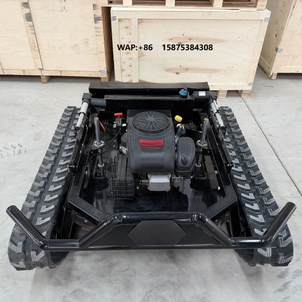 Professional Industrial Grade Petrol Remote Control Mower with Flat Blade 27HP Zero-Turn Adjustable Height Steel Construction