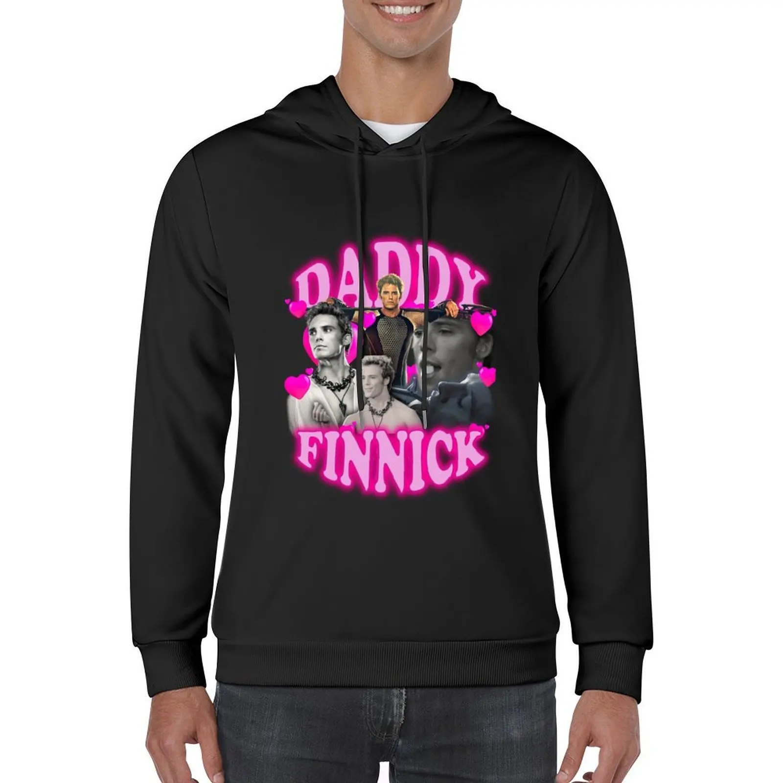 معطف رجالي بقلنسوة من Daddy Finnick ملابس كورية عصرية للرجال على الطراز الياباني بقلنسوة للرجال