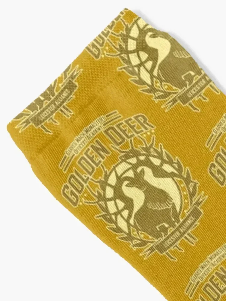 Golden Deer Socks hip hop Christmas Socks For Girls Men's