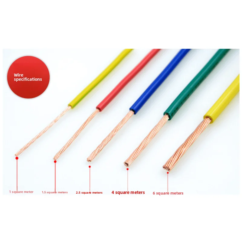 BVR copper core PVC insulated flexible wire  electrical wire copper wire cable electrico 328.08ft