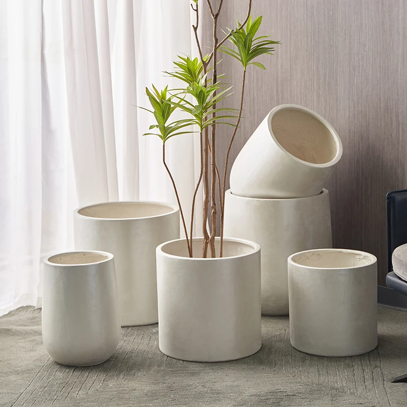 Vase Large Outdoor Indoor Planter Pots Containers With Drainage Holes and Rubber Plug for Home Garden Patio Flowerpot Plants image 2