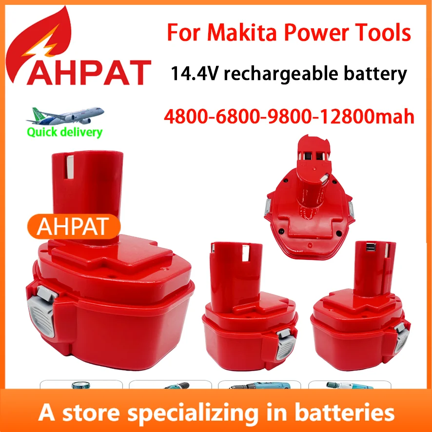 2026-powtree-12800mah-144v-replacement-battery-for-makita-1422-1420-1433-1434-1435-1435f-pa14-6337d-6281d-6280d-8280d-tools-bat