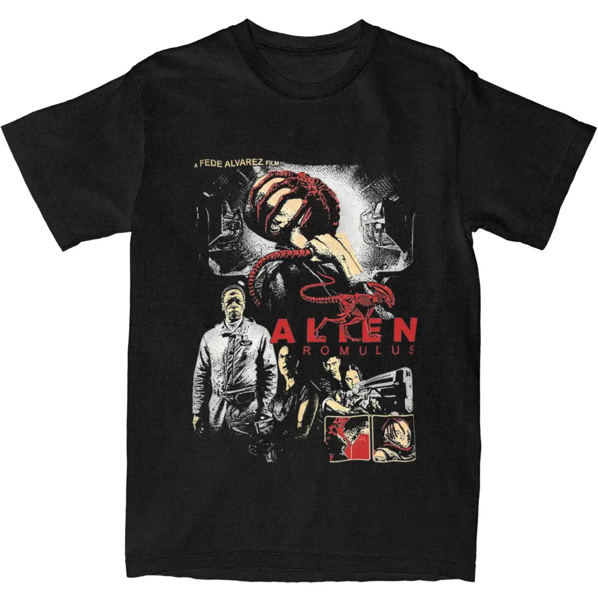 Men Women Printed 2024 Alien Romulus Movie Tee T Shirt Cotton T-shirts Clothing