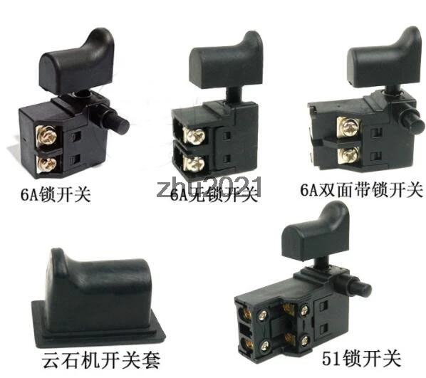 

FA2-6/1B SPST Momentary Power Tool Trigger Button Switch AC 125V 12A