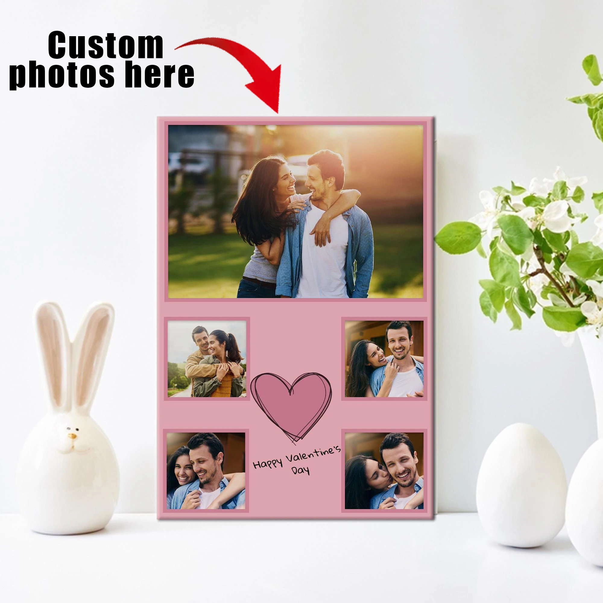 

Couple custom photo prints Valentine's Day gifts Personalized gifts Canvas prints Art wall paintings Home decoration Custom gift
