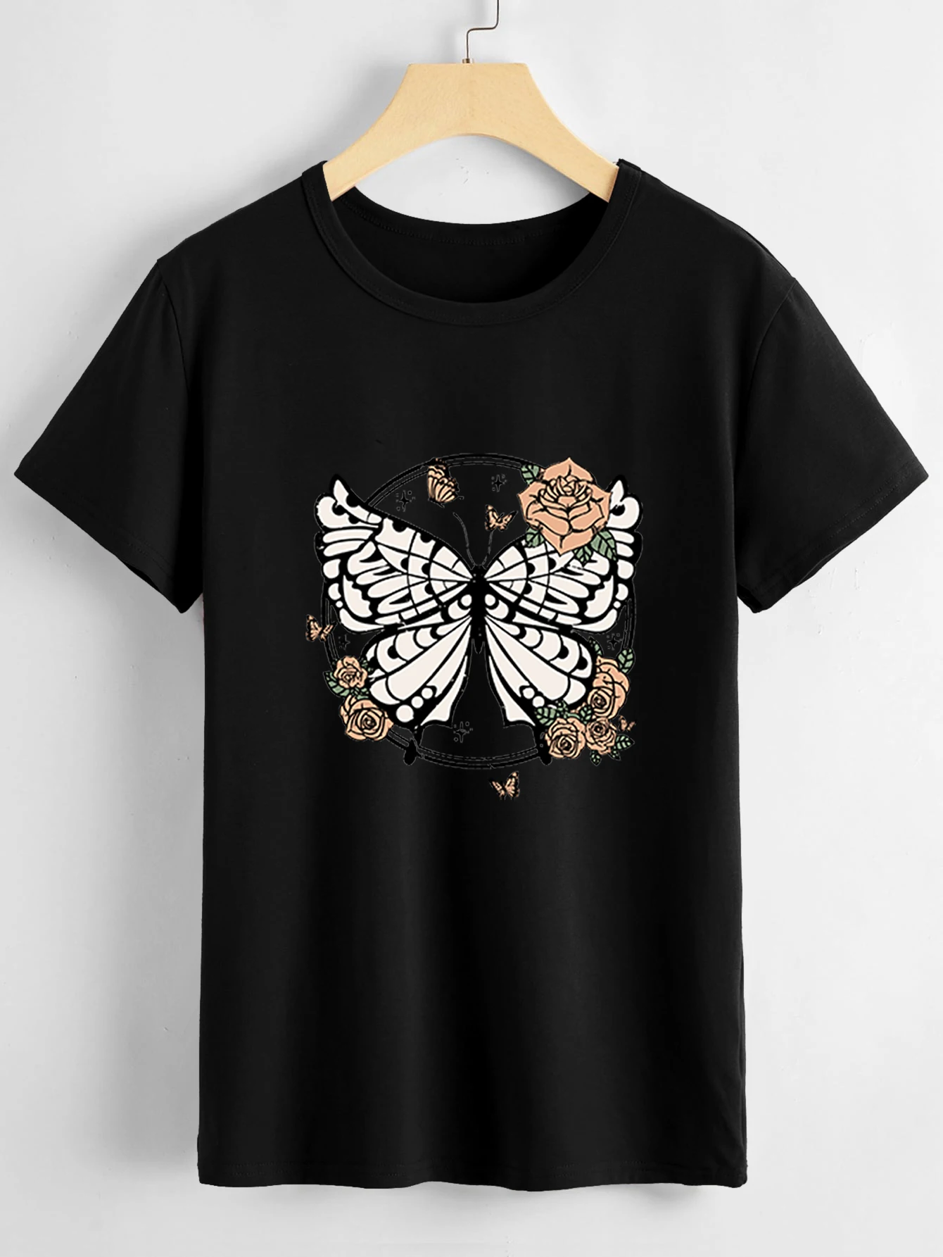 

women clothing New Sports Daily commute fashion casual hoodie Love Pineapple print T-shirt o collar street wear plus size