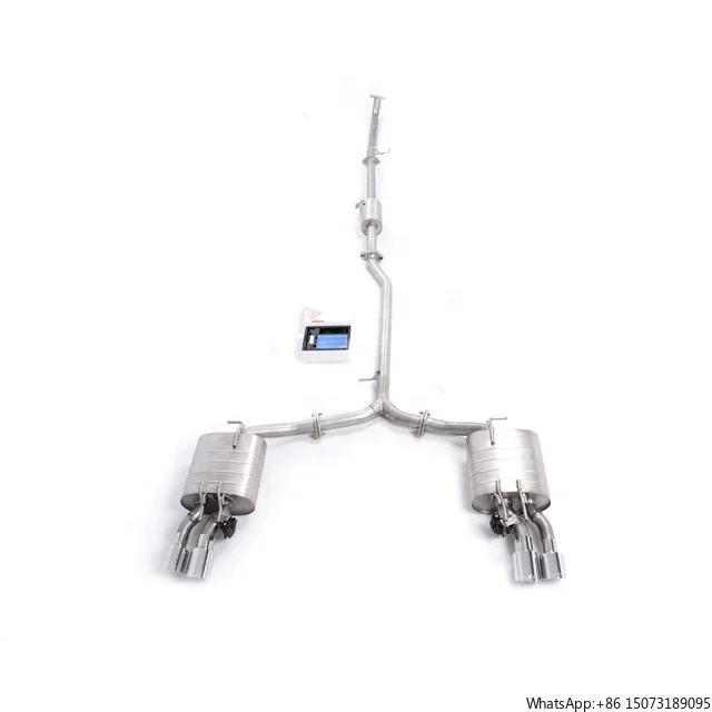 Trustable Quality Active Sound Exhaust Muffler with Electric Valve Control for 8th Gen Camry 2.0 2.5 Dual Chrome Tips