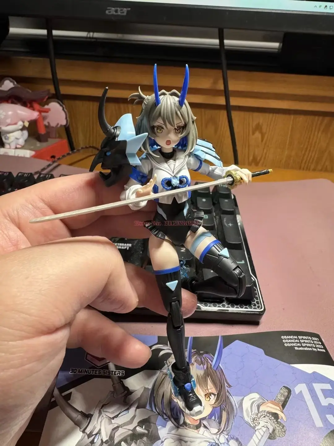 الصندوق الأصلي بانداي SHF 30MS MINUTES SISTERS SIS-N00 SOUREI COLOR B الشكل النهائي أطقم منمذجة أنيمي لعبة الحركة الكاملة الهدايا