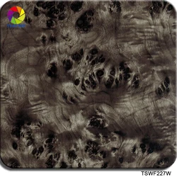 TSAUTOPTSWF227w 0.5*2m/10m Black wood Water Transfer Printing Hydrographics Film