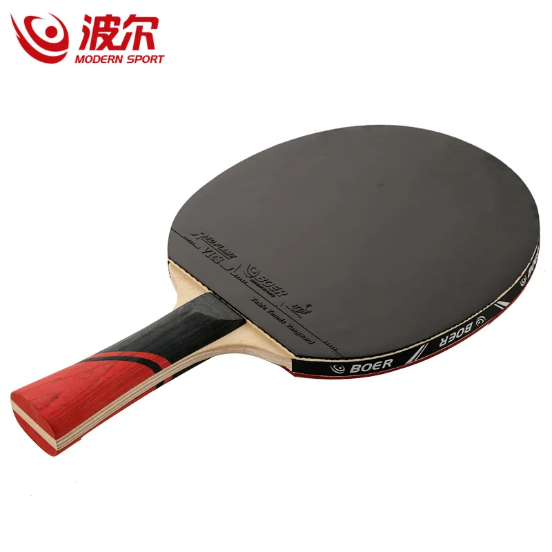 BOER 3S Tisch Tennis Bat Lange/Kurze Griff Ping pong Paddle Outdoor Sport Training