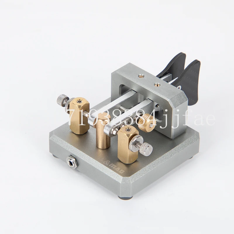 

New Lao Mao Automatic Paddle Key Keyer Telegraph CW Morse Code for Amateur HAM RADIO Stainless Steel Brass Aluminum Alloy