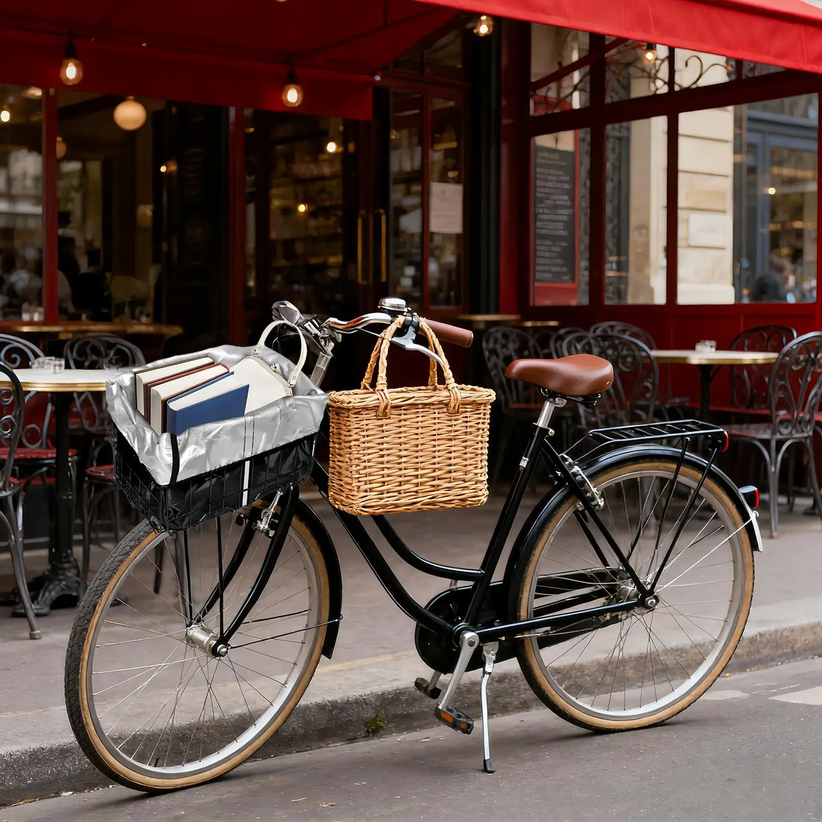 Bicycle Basket Liner Reflective Rainproof Cycling Protection Lining Insert Bike Basket Rain Cover For Biking Riding Cycling