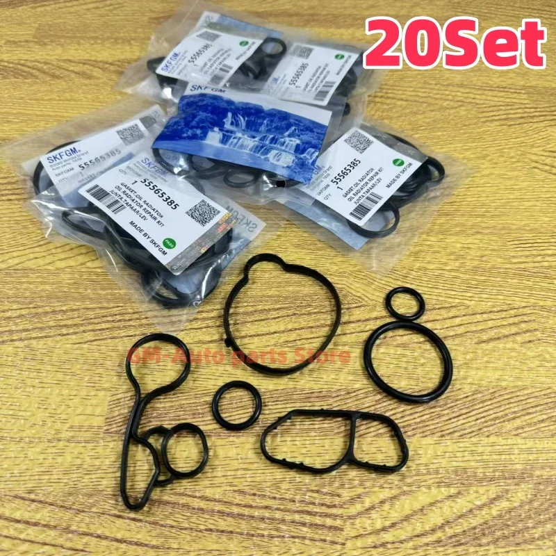 

20Set Oil Cooler Filter Gasket For Chevrolet Cruze Sonic Trax Buick Encore 55566784 55565385 55565619 55568536 55568539 55568540