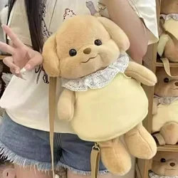 Doll Children's Plush Backpack Toy Plush Cute Poodle Doll Bag Cartoon Dog Birthday Gift Kawaii Large-capacity Children's Toy Bag