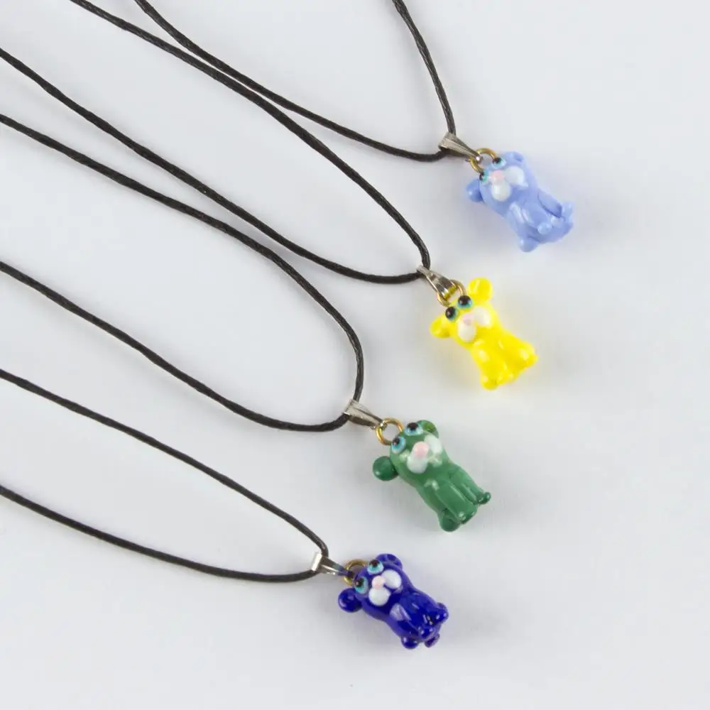 Dog Glass Necklace