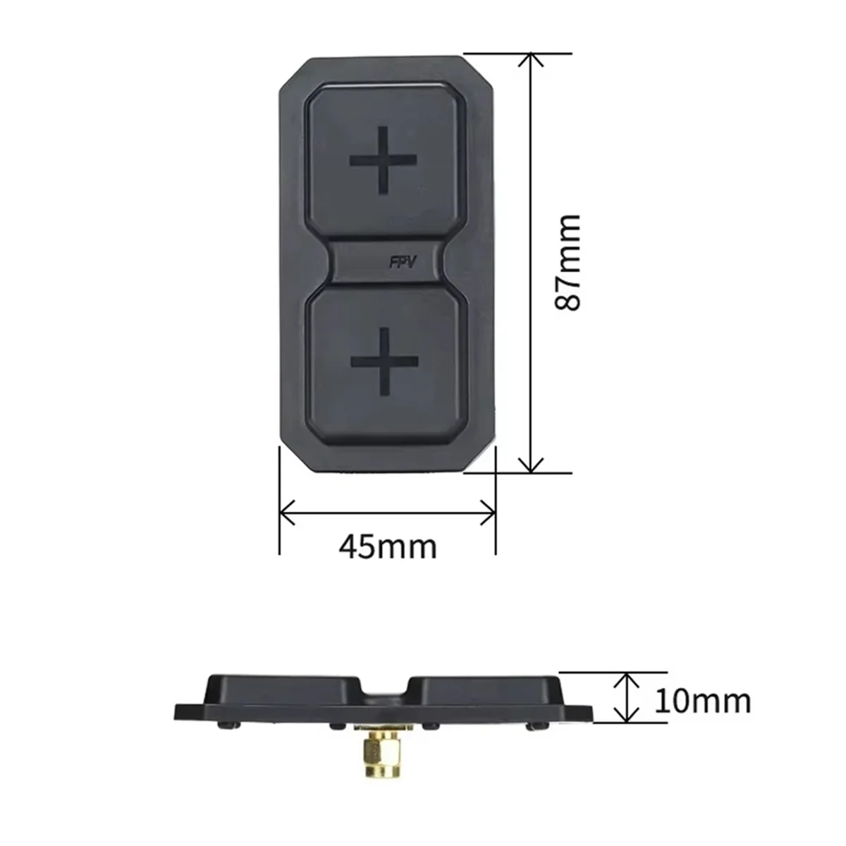 A10I For RANGE PLUS 2X 5.8G Directional Dual-Unit Antenna+Cherry2nd Gen Antenna LHCP SMA 11dBi for RC FPV Drone Parts White