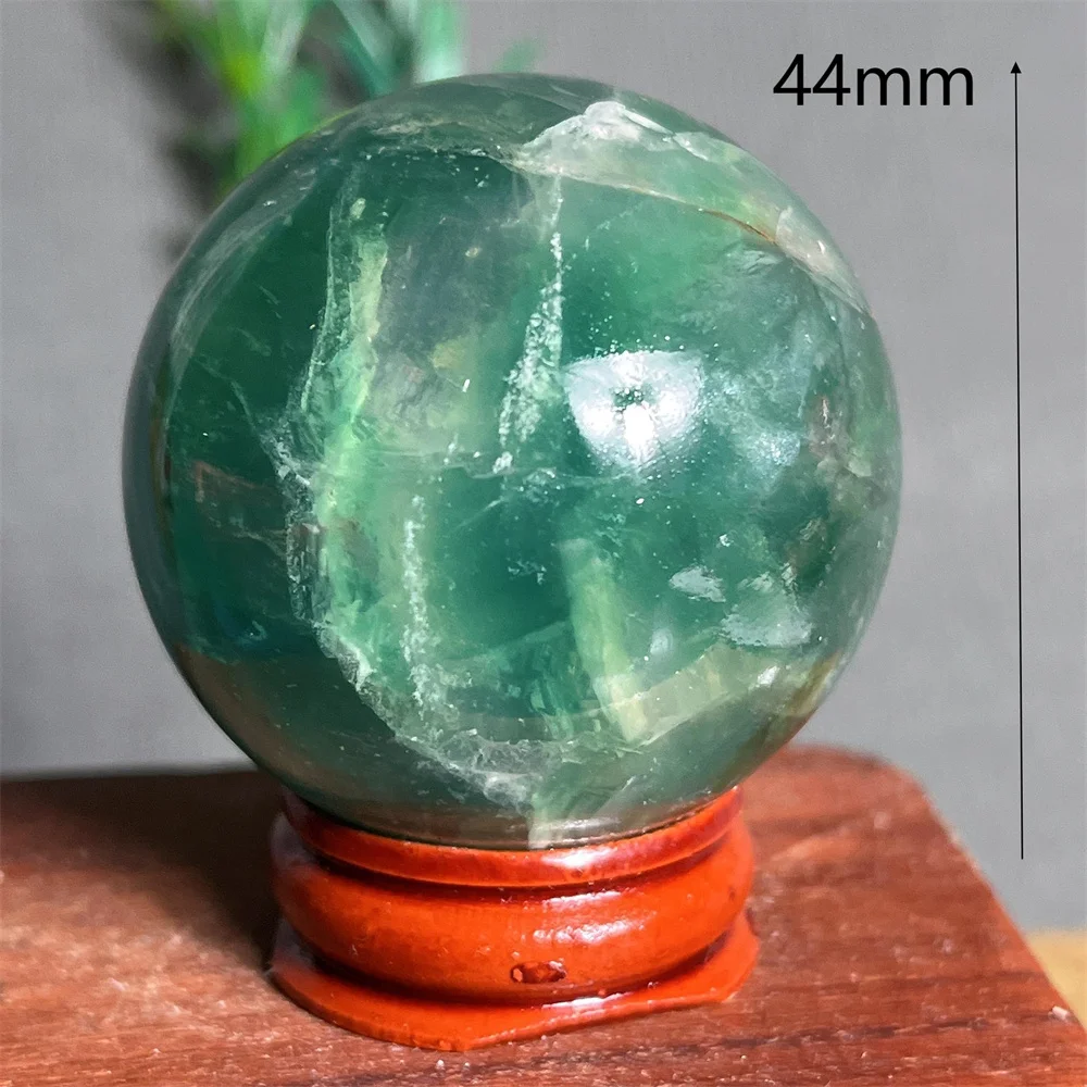 Crystal Natural Fluorite Sphere Ball Stone Quartz Specimen Geode Gemstone Reiki Mineral Samples Home Decoration+Stand