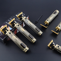 HIENA Vintage Hair Clipper Set Retro Relief Design Carving Hair Trimmer For Men Professional Cordless Electric Hair Clippers T9