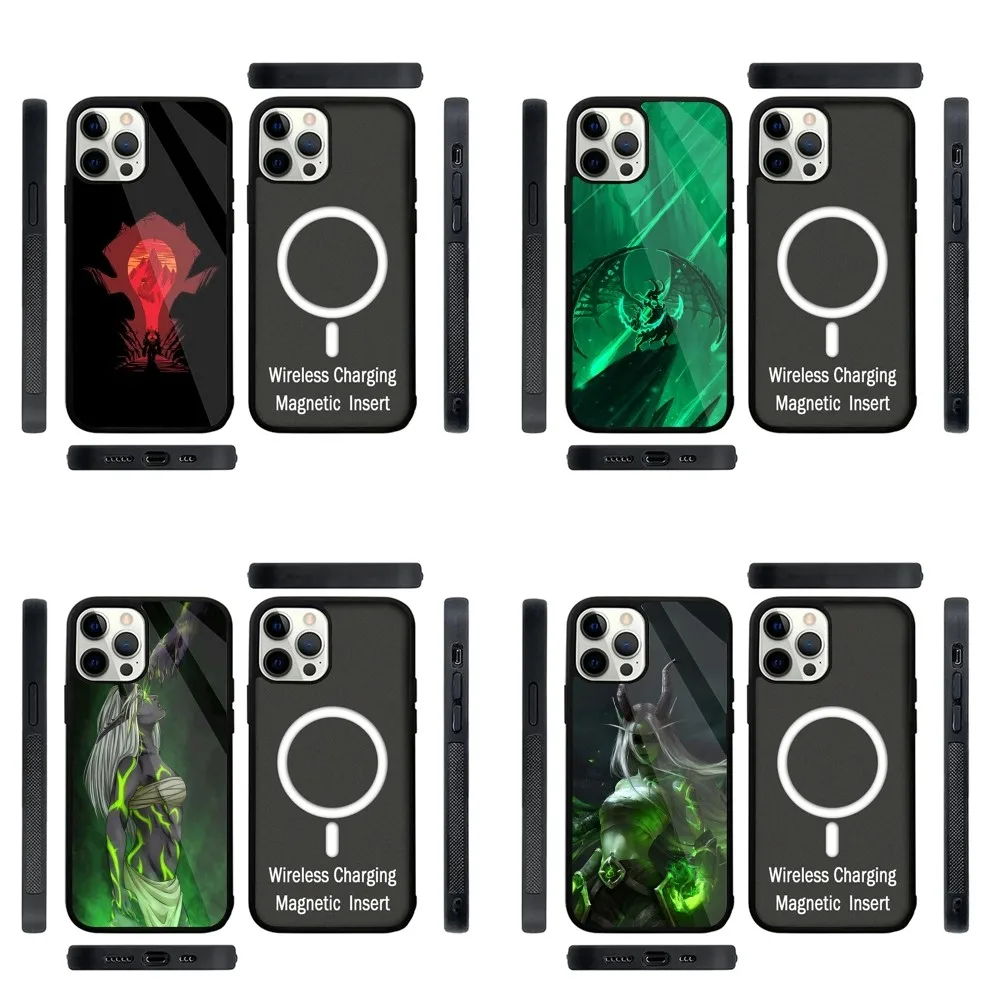 W-World Of W-Warcraft Phone Case Strong Magnetic For IPhone 15,14,13,Pro,Max,Plus,11,12,Mini For Magsafe Wireless Charging