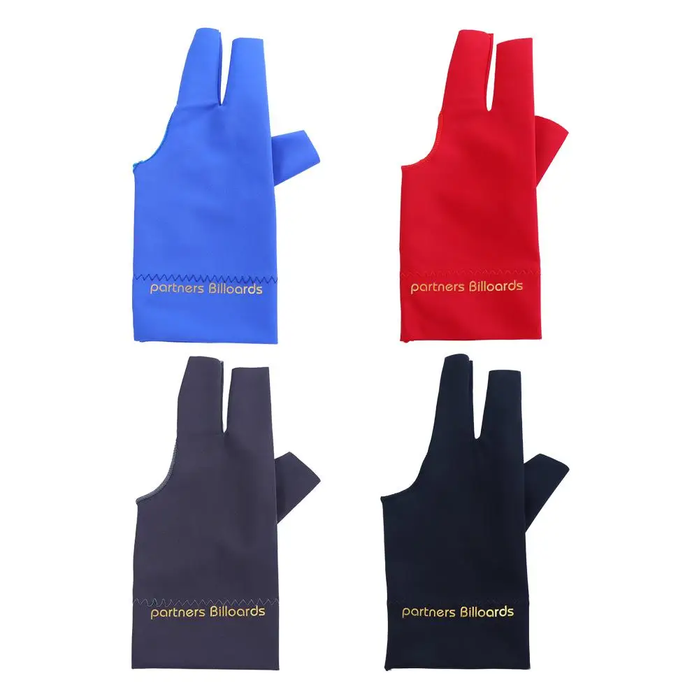 Gants de Queue de Billard à Trois Doigts à Doigts Mathiés, pour Jeu de Table à Main