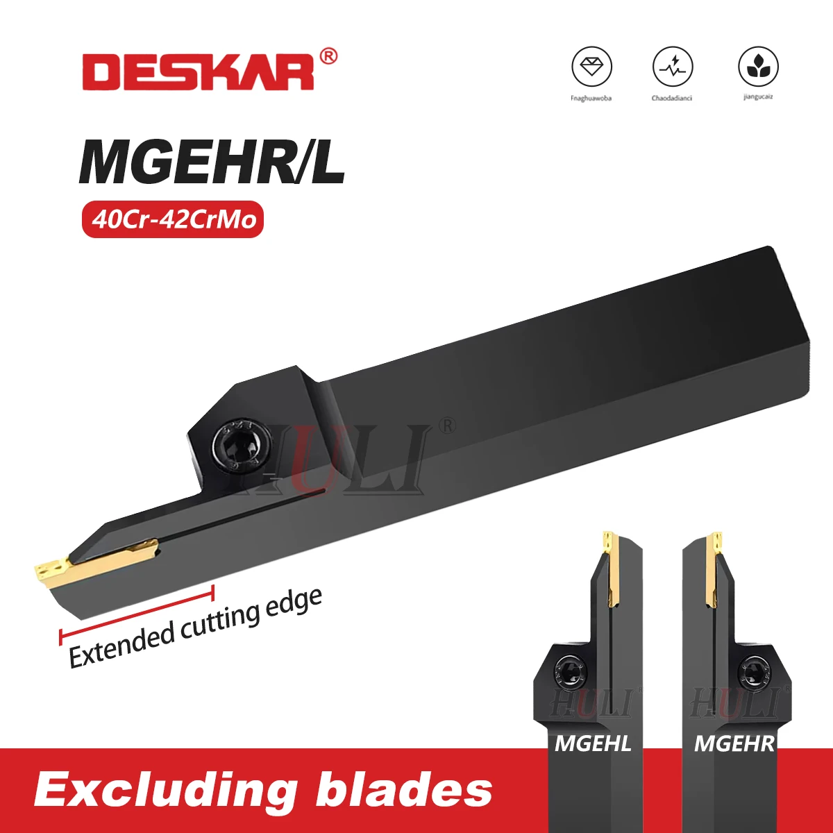 

Серия MGEHR/L MGEHR2020-3T30 Глубина резки 25/30/35 Токарный станок Удлиненный держатель ножа с коротким лезвием Удлинительная глубина резки