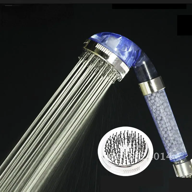 

Zhangji Women Adjustable 3 Jetting high pressure Shower head SPA Filter Handled Water Saving Comb massage Nozzle suitable