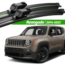 For Jeep Renegade 2014-2023 2pcs Front Windshield Wiper Blades 2015 2016 2018 2019 2021 2022 Windscreen Window Accessories