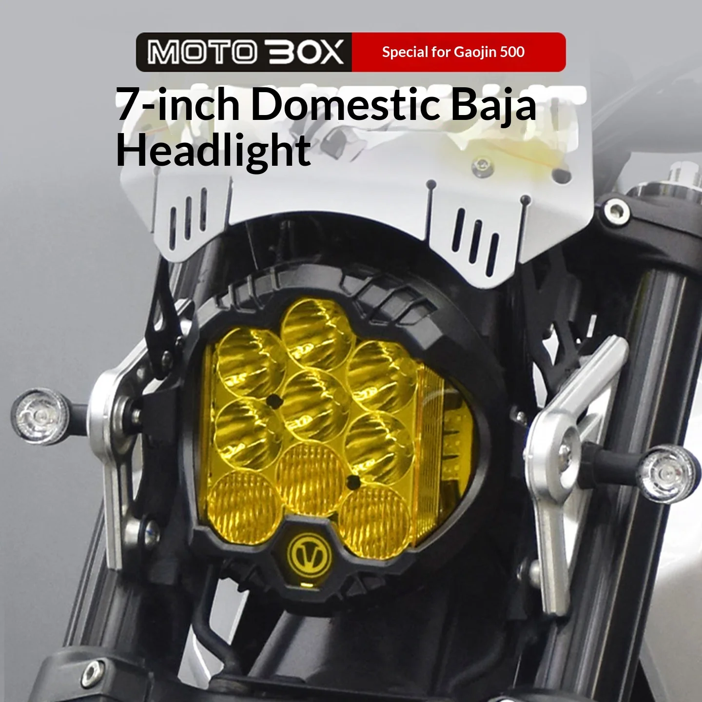 【Premium】For GAOKIN GK500 Climbing Edition: Modified domestic Baha headlights with 7-inch high-brightness LED front lights and w