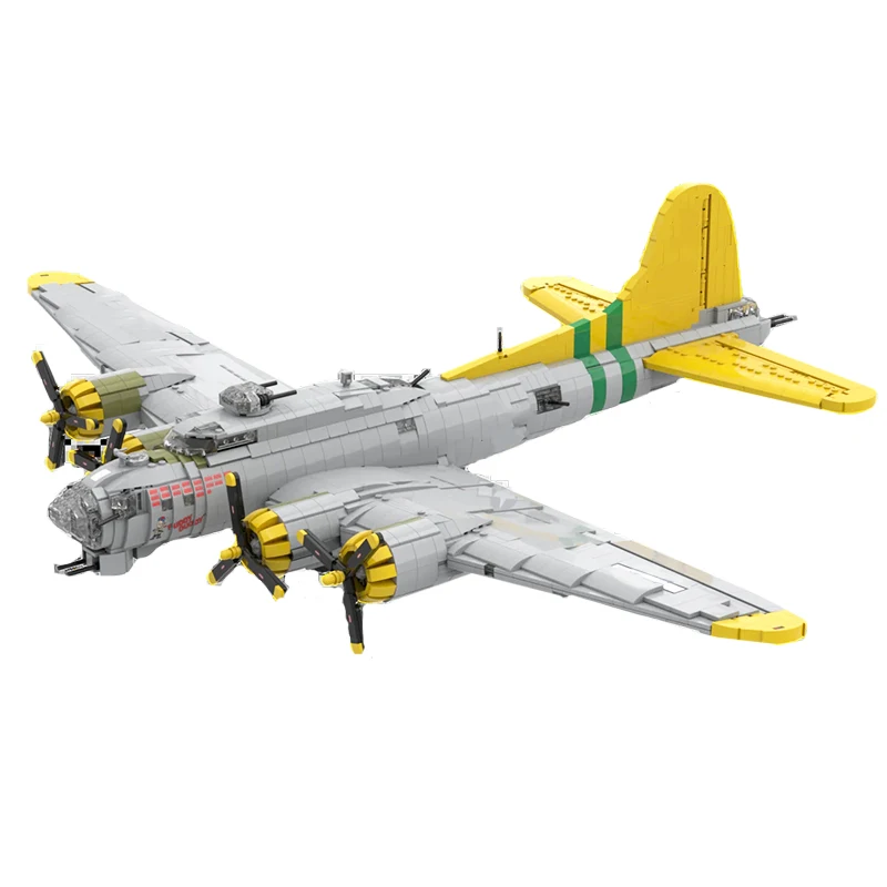 

NEW 3484PCS WW2 Military MOC B-17G Flying Fortress bomber model DIY creative ideas high-tech Child Toy Gift Fighter Plane Blocks