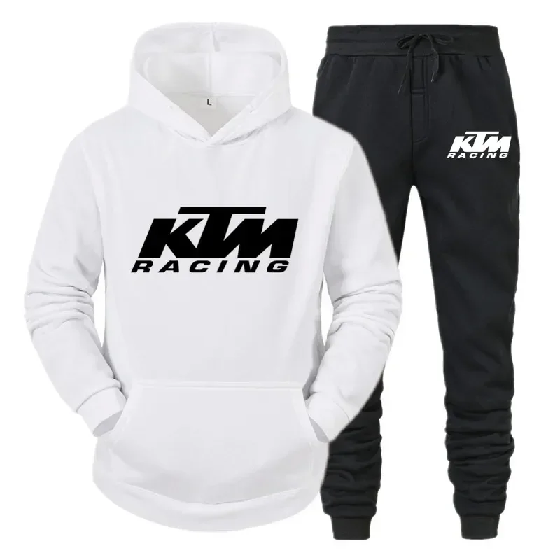 Ropa de Motociclismo KTM para Otoño/Invierno, Sudadera con Capucha Informal de Corte Holgado y Forro Polar para Motocicletas Todoterreno - Sudadera Versátil