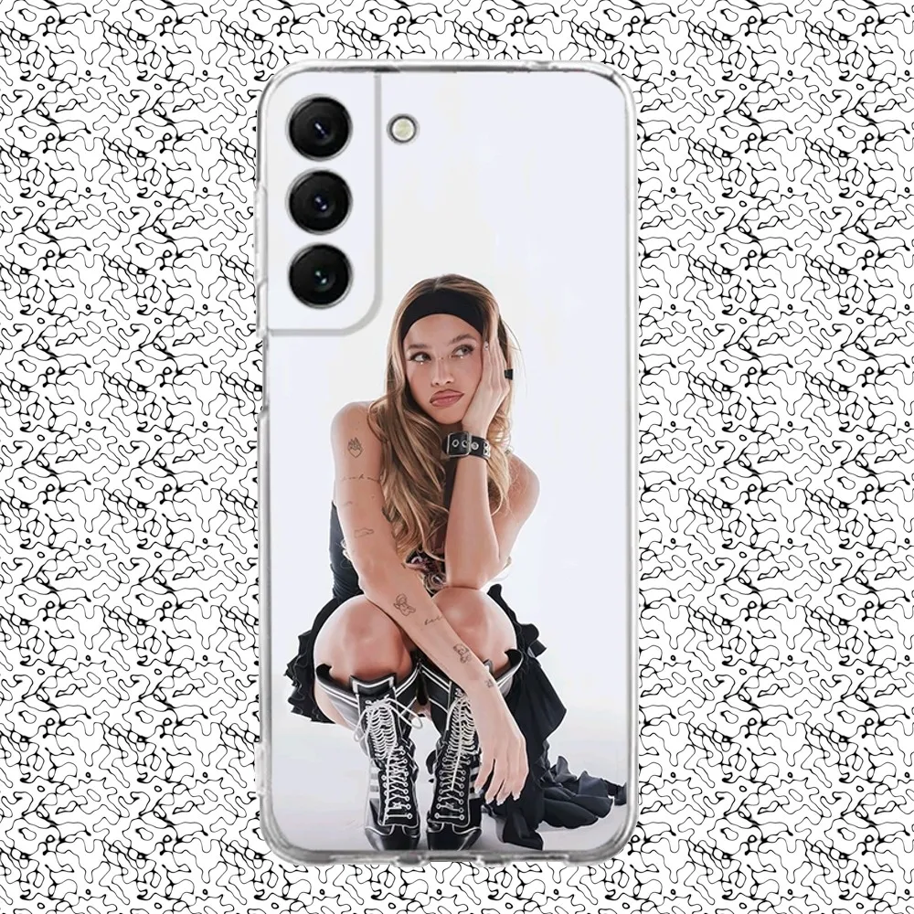 Emilia Mernes mp3 La Playlist mpeg Phone Case Silicone For Samsung S30,23,21,22,20 FE lite,S10,9,PIus Note20ultra Transparent