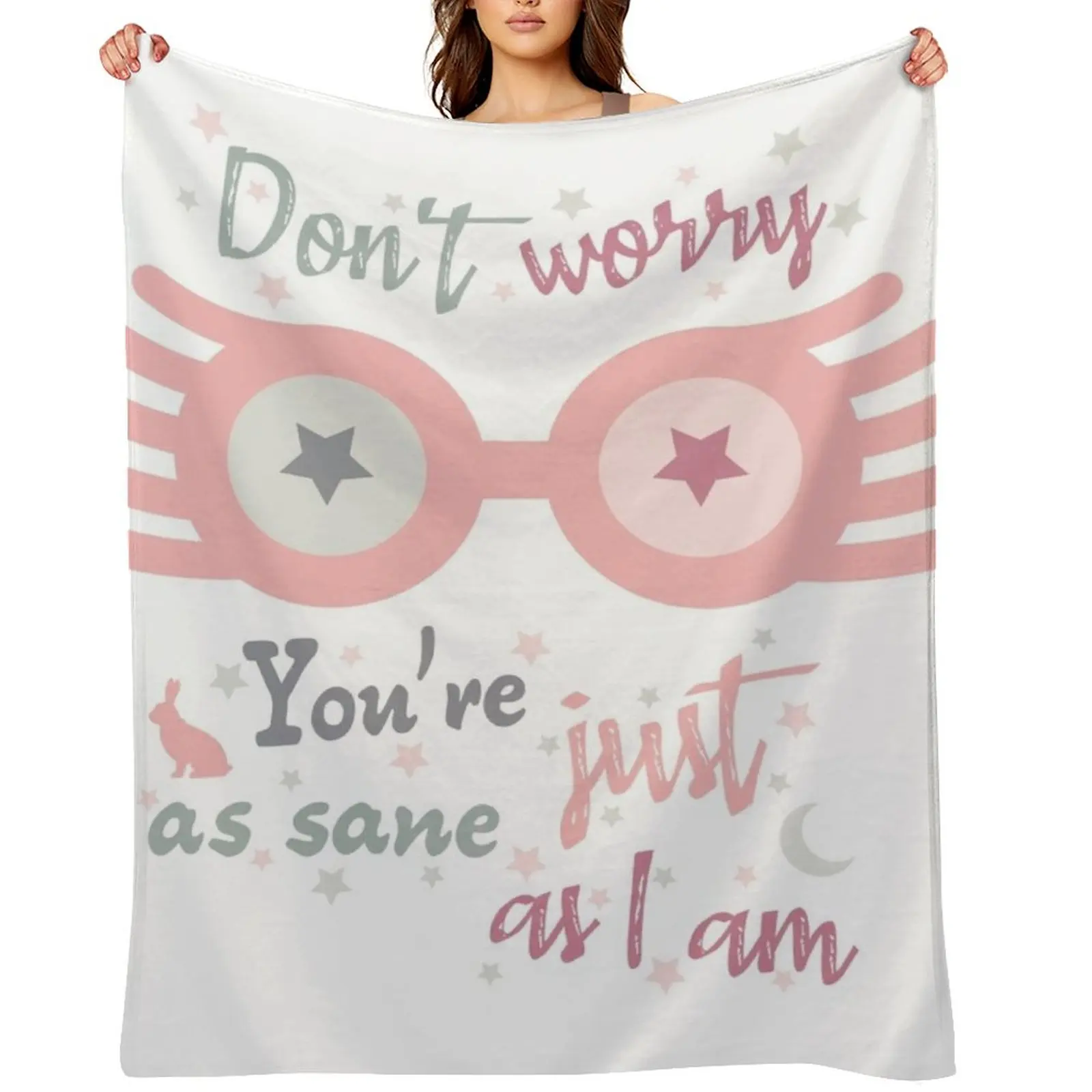 

luna illustration Throw Blanket Heavy Large Softest wednesday Blankets