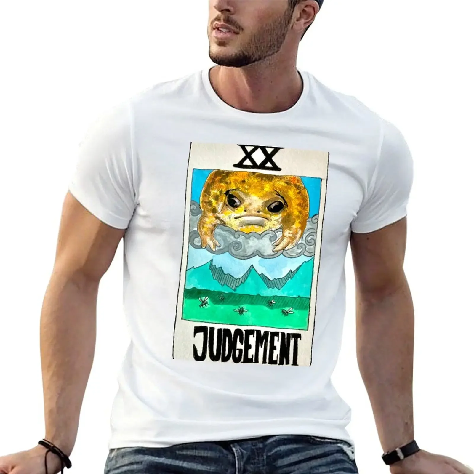 Judgement Frog Tarot T-Shirt anime t shirts vintage t shirts anime figures blue archive men t shirts