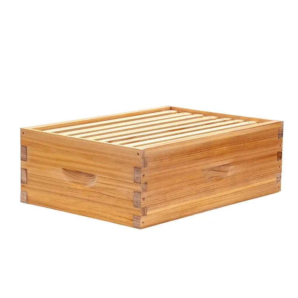 

Улей Лангстрота Lake 8 Frame Beehive Medium Super Box с восковыми рамками и восковыми основаниями для начинающих пчеловодов