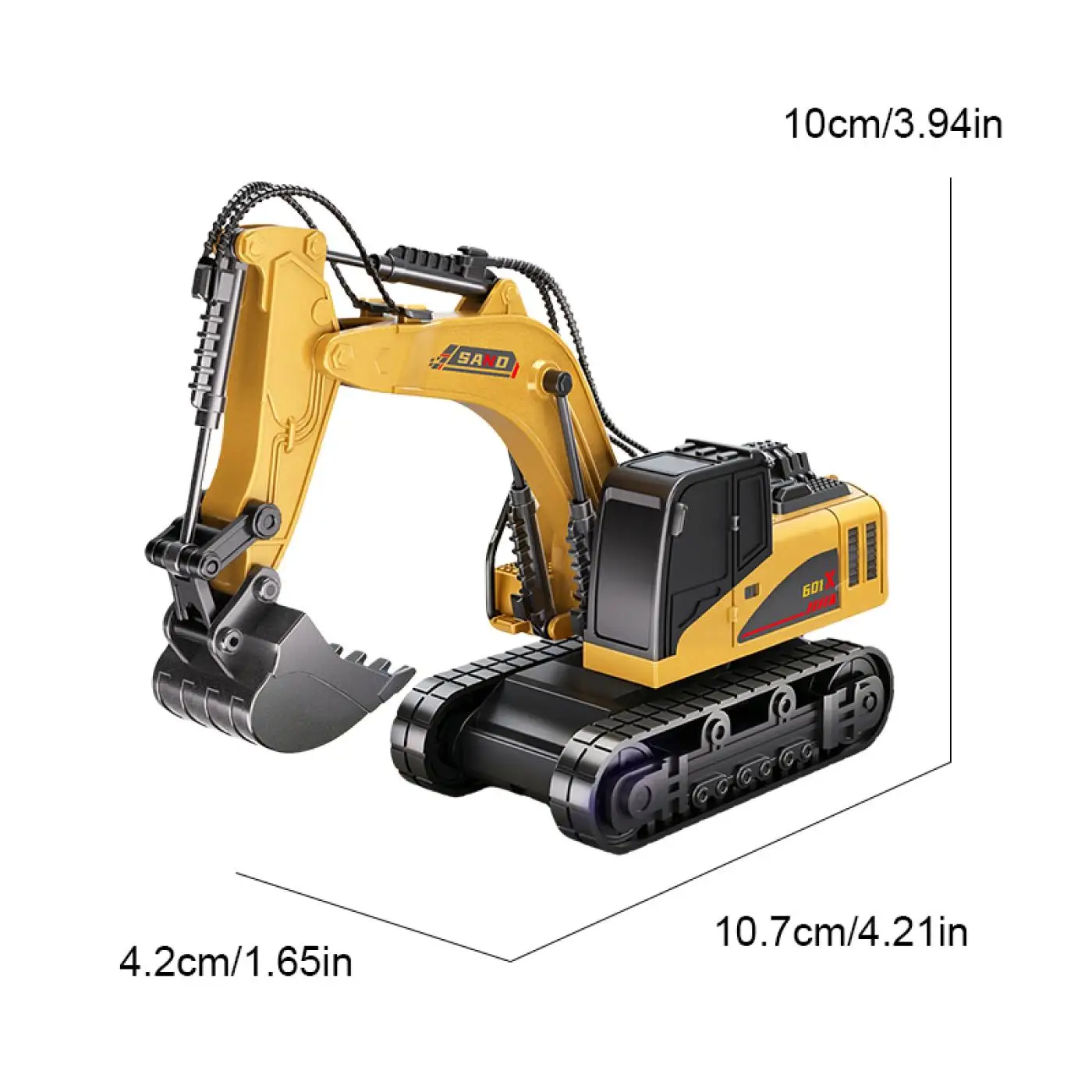 1/64 Mini Remote Control Excavator Toys for Boys Kids RC Truck Desktop Engineering Vehicle Can APP Controlled Toy Children Gifts