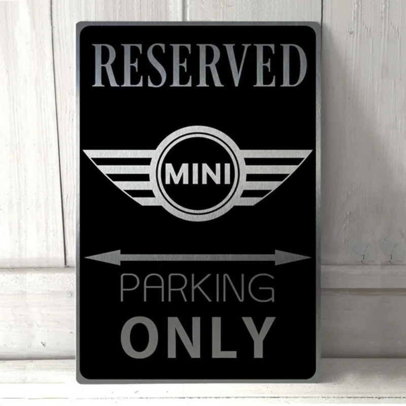 Mini Cooper Parking Only Metal Tin Sign Metal Sign Home Garage Man Cave Pub Bar Wall Decor Wall Poster