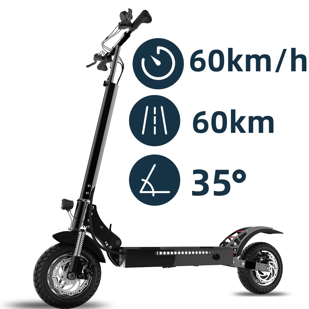 Electric Scooter Adult Double Suspensions Single Motor 20Ah Battery 52V 1300W 65 km/h 70km Fast Sports Scooter 10 