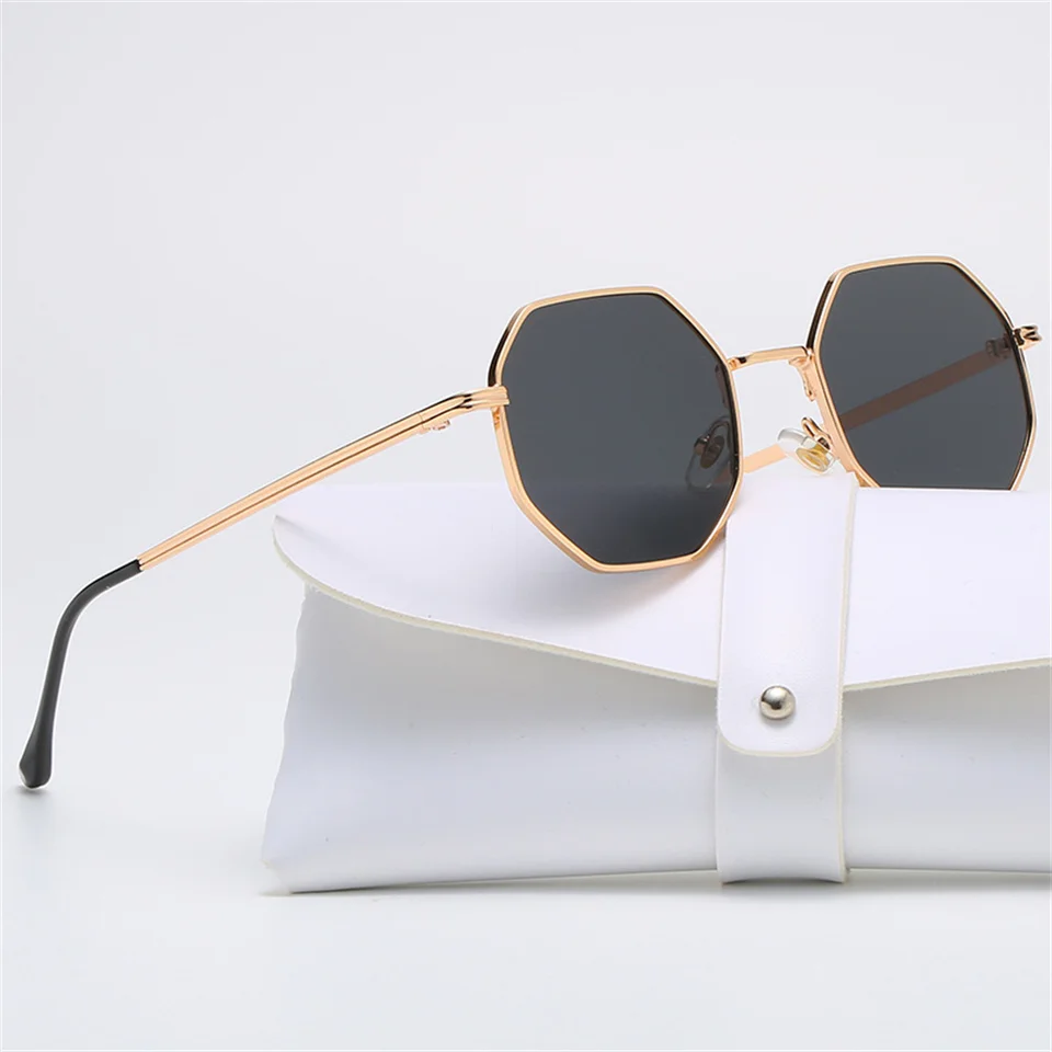 KLASSNUM Women Metal Sunglasses Vintage Men Octagon Luxury  display picture 1