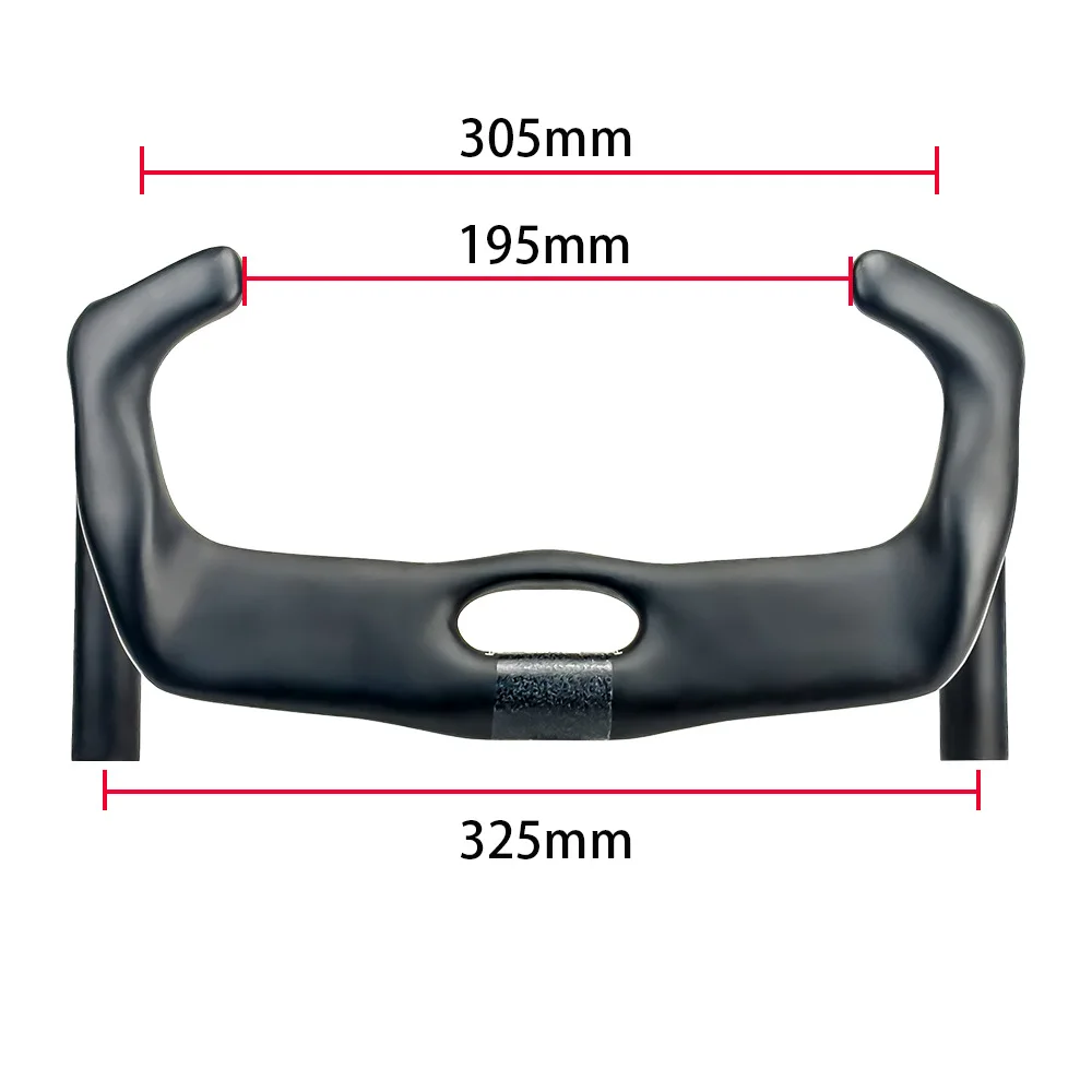 BUCKLOS Vollcarbon-Rennradlenker, 285mm Professioneller Sprint-Rennlenker für Fixie-Fahrräder, Fahrradzubehör – Detail 12