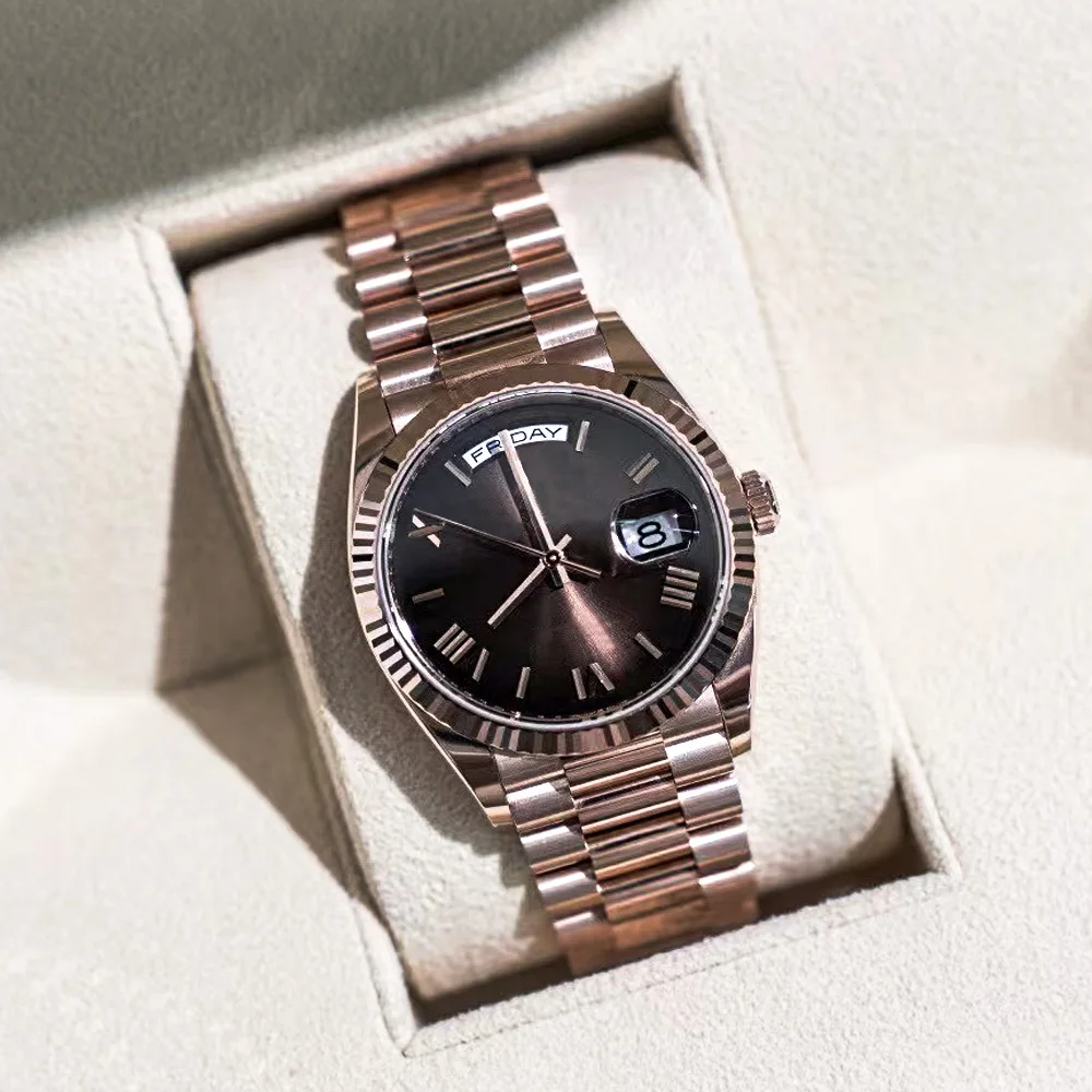 أحدث طراز لعام 2025 ساعة رجالية فاخرة كلاسيكية جديدة محدودة ساعة ميكانيكية أوتوماتيكية بالكامل متعددة الوظائف ساعة رجالية عصرية