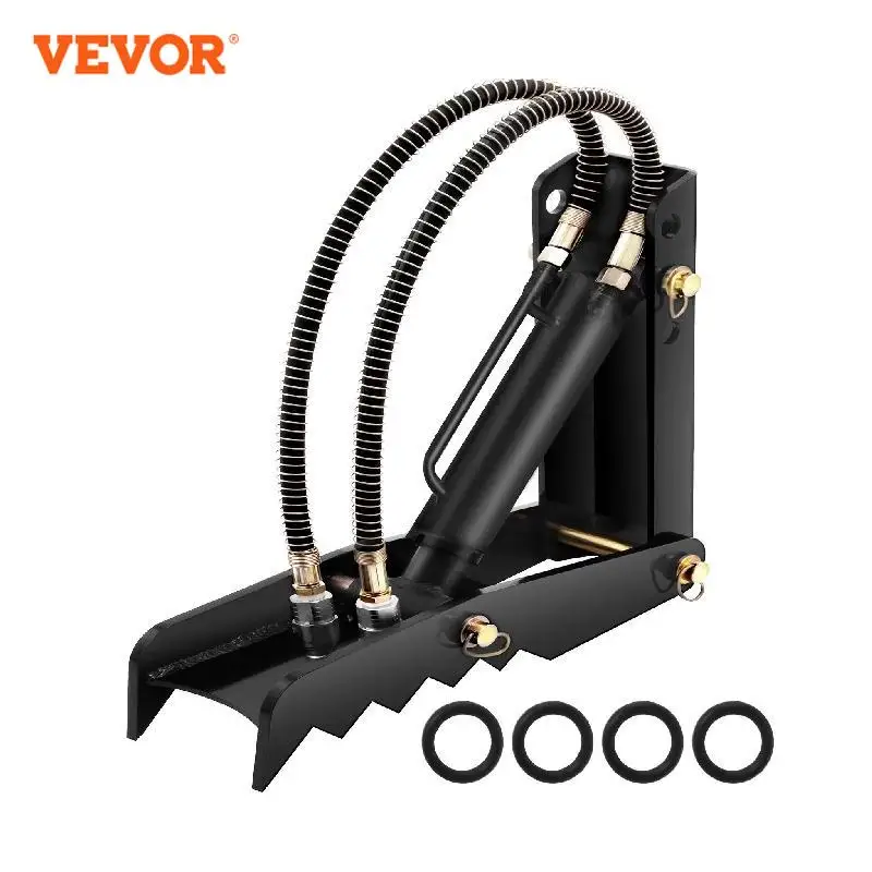 VEVOR 18 - 32 Inch Backhoe Excavator Thumb With Hydraulic Cylinder Bolt-On Design 1/2 Inch Tooth Plate Thickness Anti-Corrosion